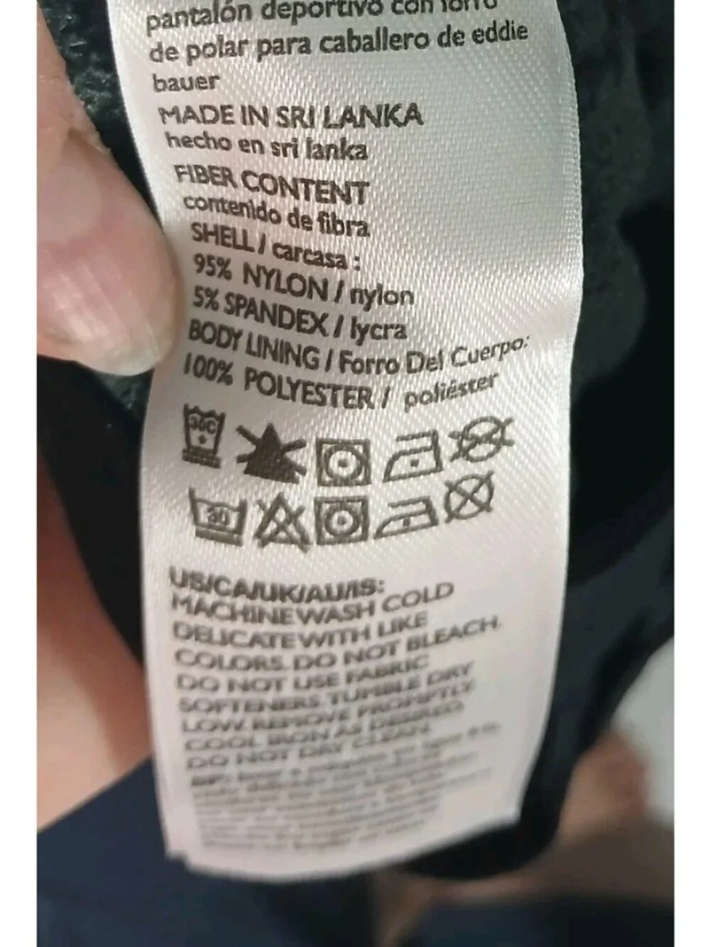 Eddie Bauer Fleece Lined Tech Pants